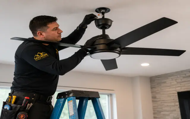 New ceiling fan installation in Las Vegas